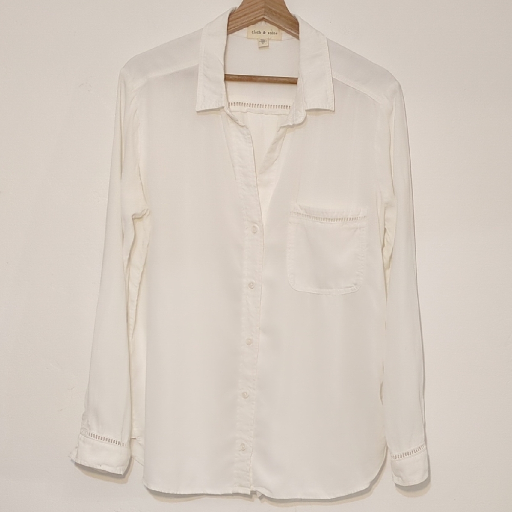 Cloth & Stone White Blouse